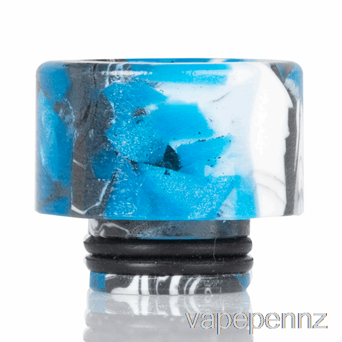 510 Widebore Resin Drip Tip Blue / Black / White VAPE NZ